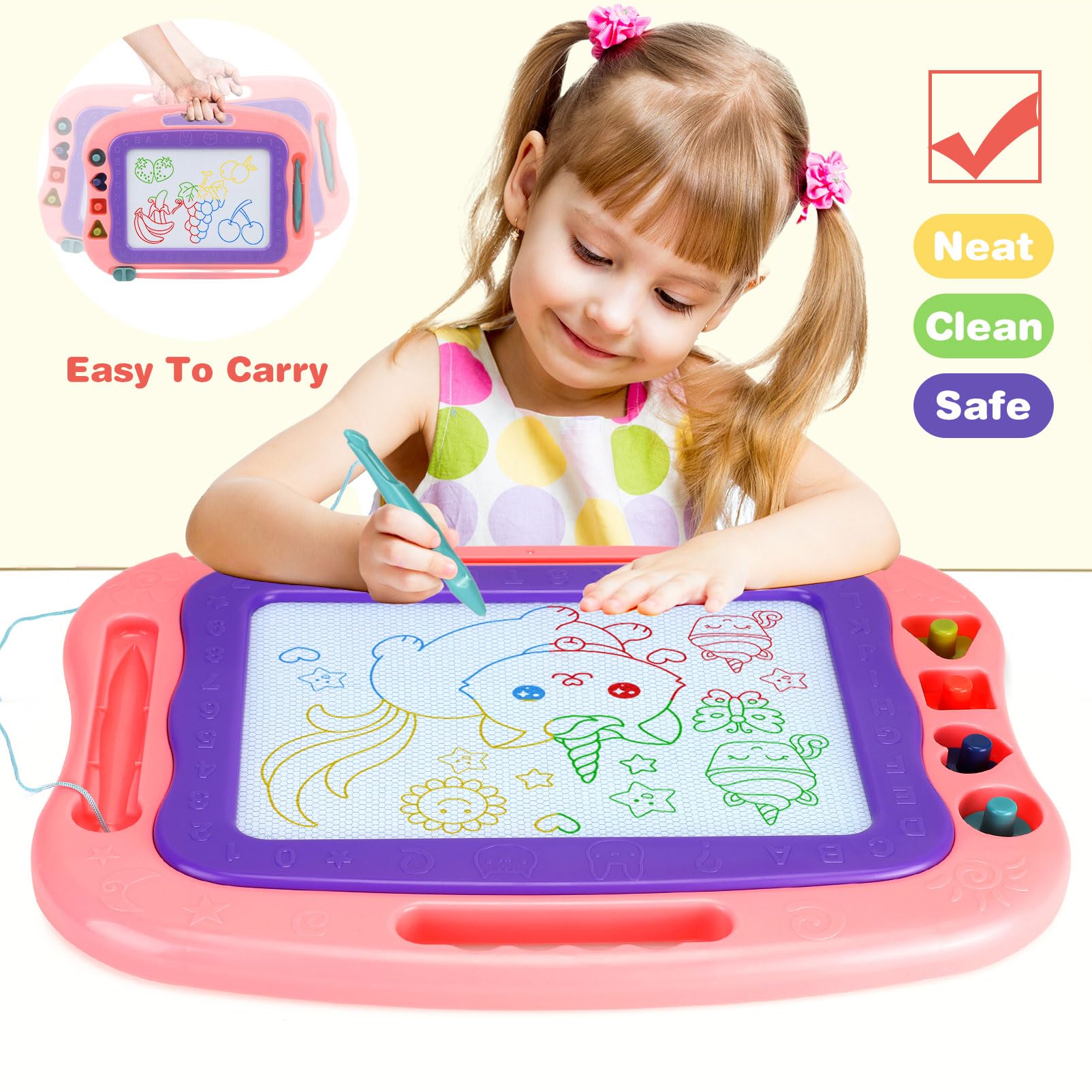 Wellchild eraser action close-up for easy, mess-free sketch cleanup