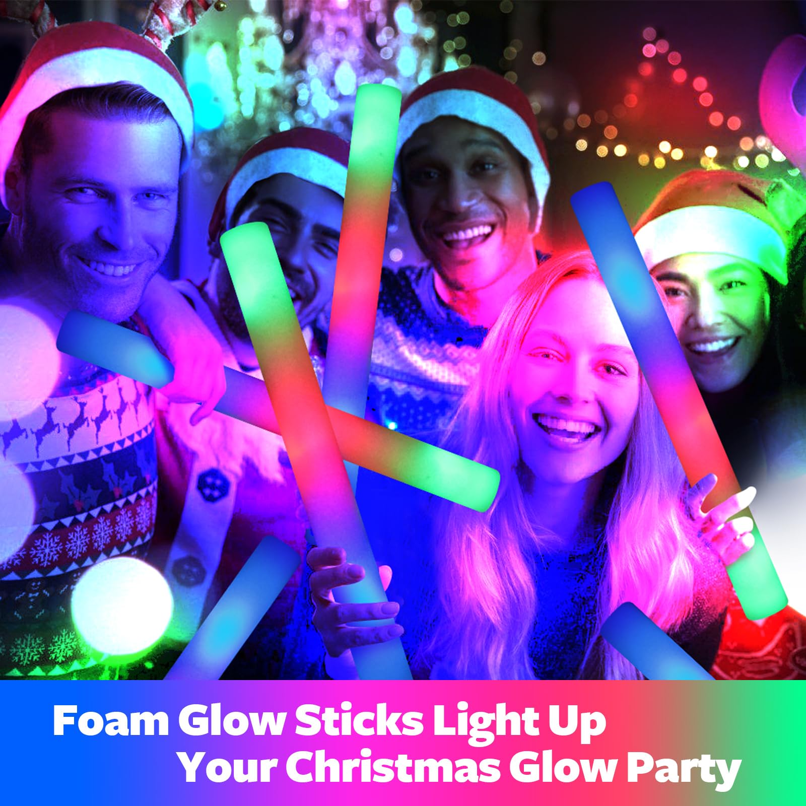 Wellent birthday foam glow sticks provide playful lighting for celebrations.