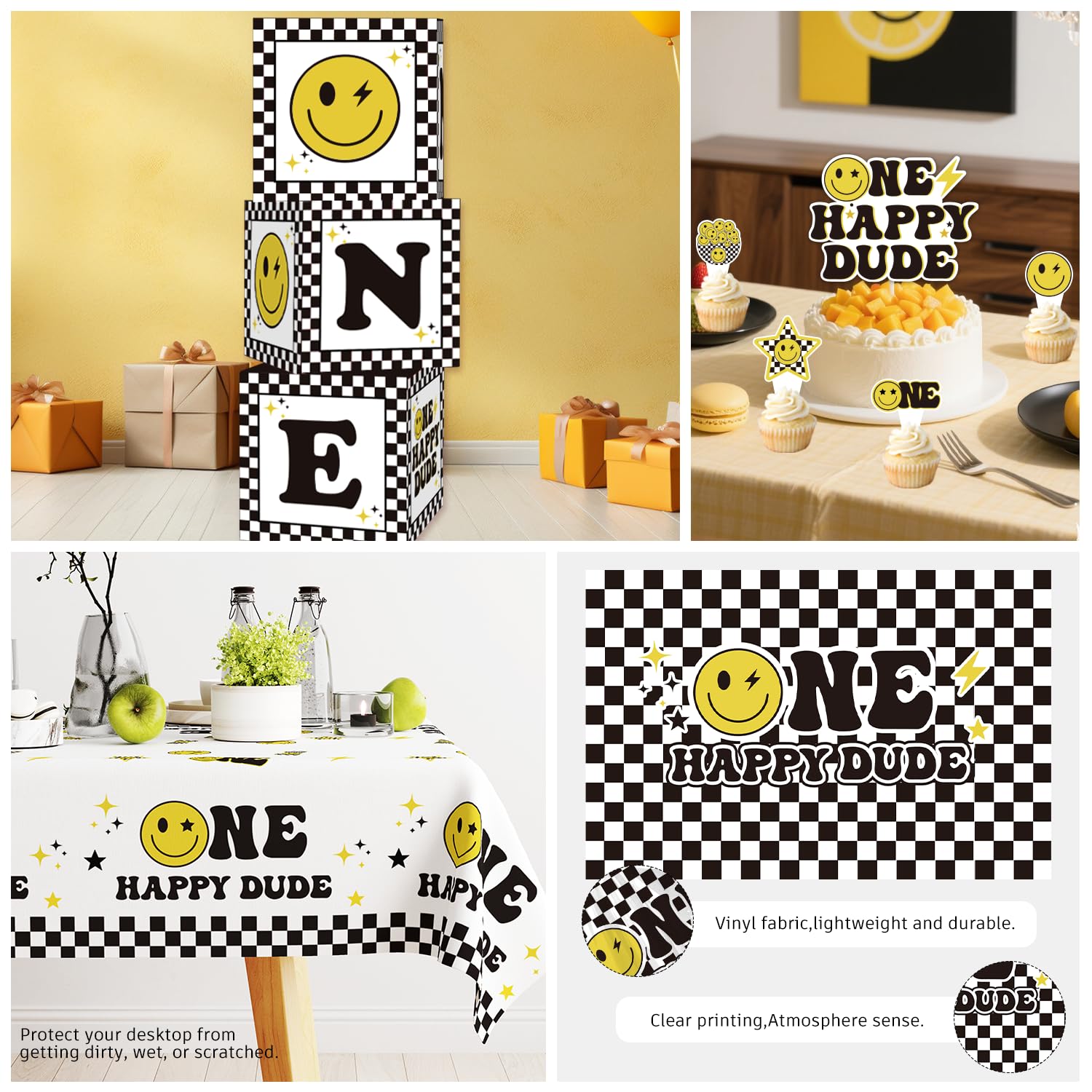 Wellspar One Happy Dude cake topper adds a cute birthday moment