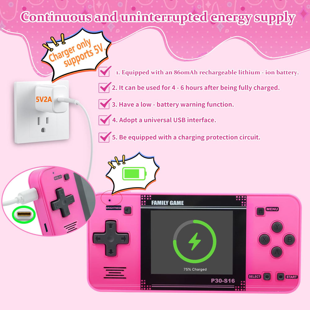 Wellstg handheld game rechargeable battery emphasizes long-lasting outdoor use