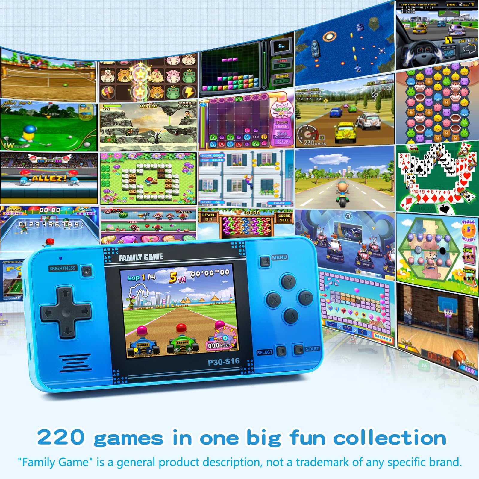 WELLST·G device with 220 preloaded games for imaginative play on the go.