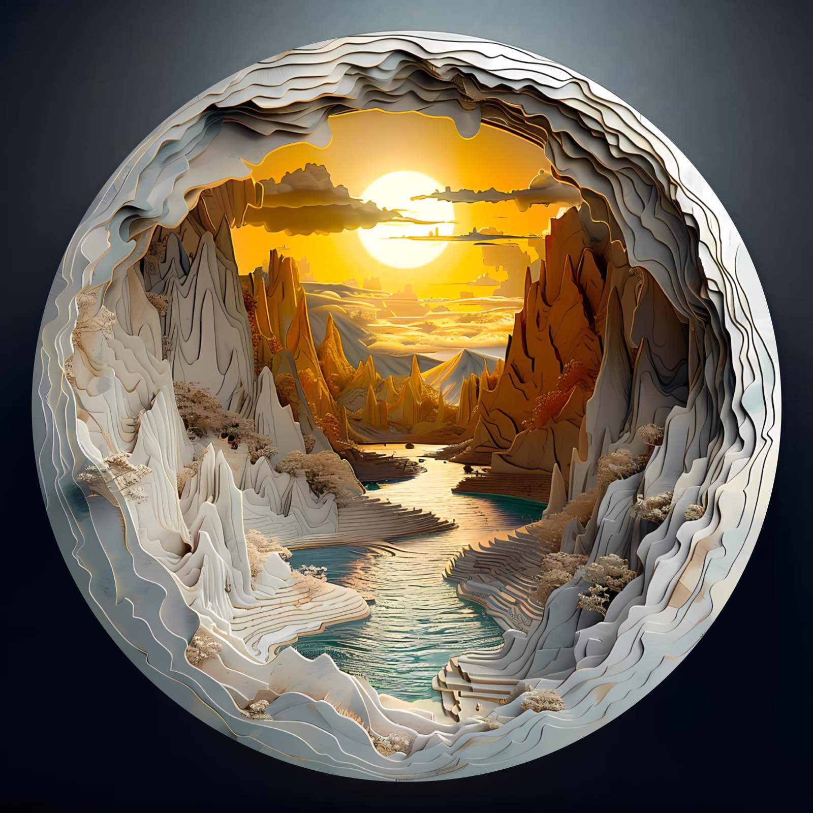 Welsky wooden puzzle adults 3D landscape for immersive assembly and display