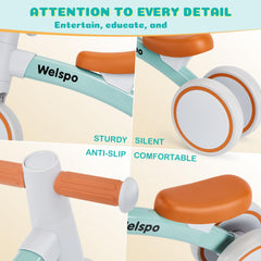 Welspo non-slip EVA handlebars provide secure grip during play