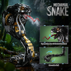 WEMEWEME mecha snake movable joints, poseable for dynamic display and play.