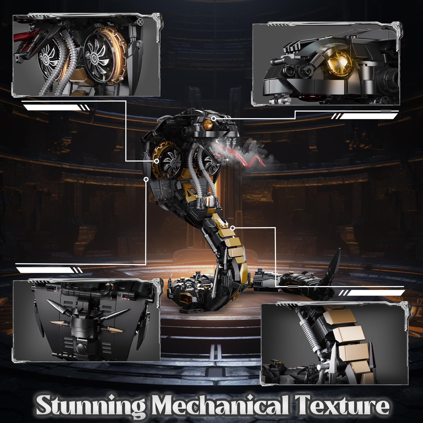 WEMEWEME snake rotatable head, versatile posing for dramatic action scenes.