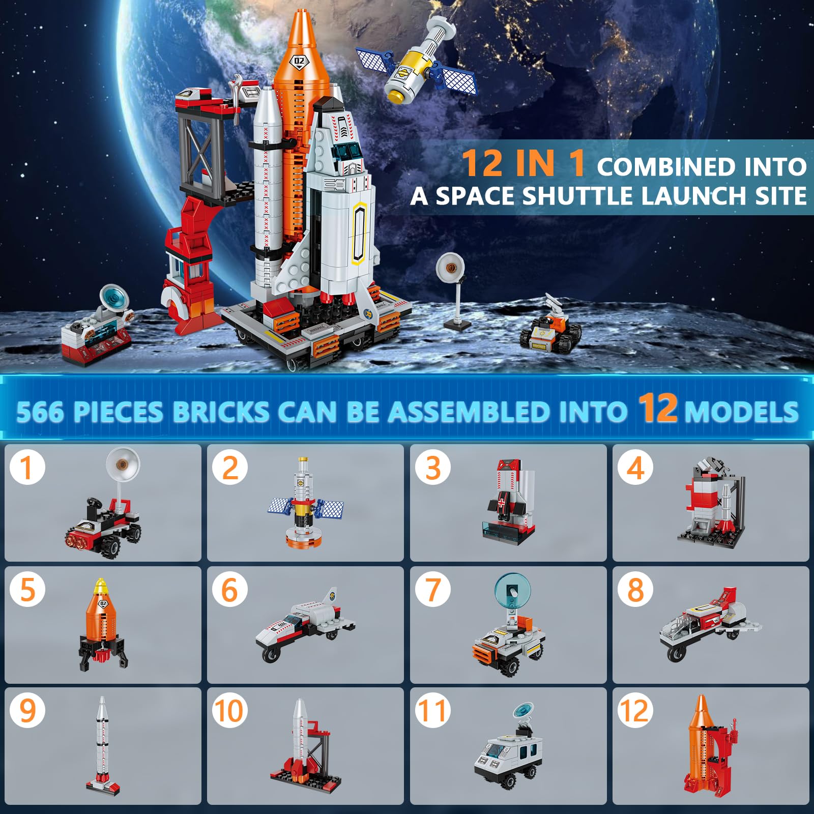WEMEMORN rocket model for engaging guided building sessions.
