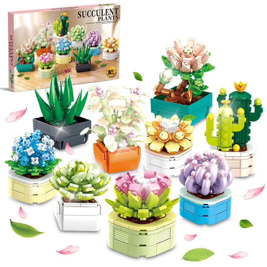 WEMEWEME 9-pack tiny flowers and succulents for lifelike home decor.
