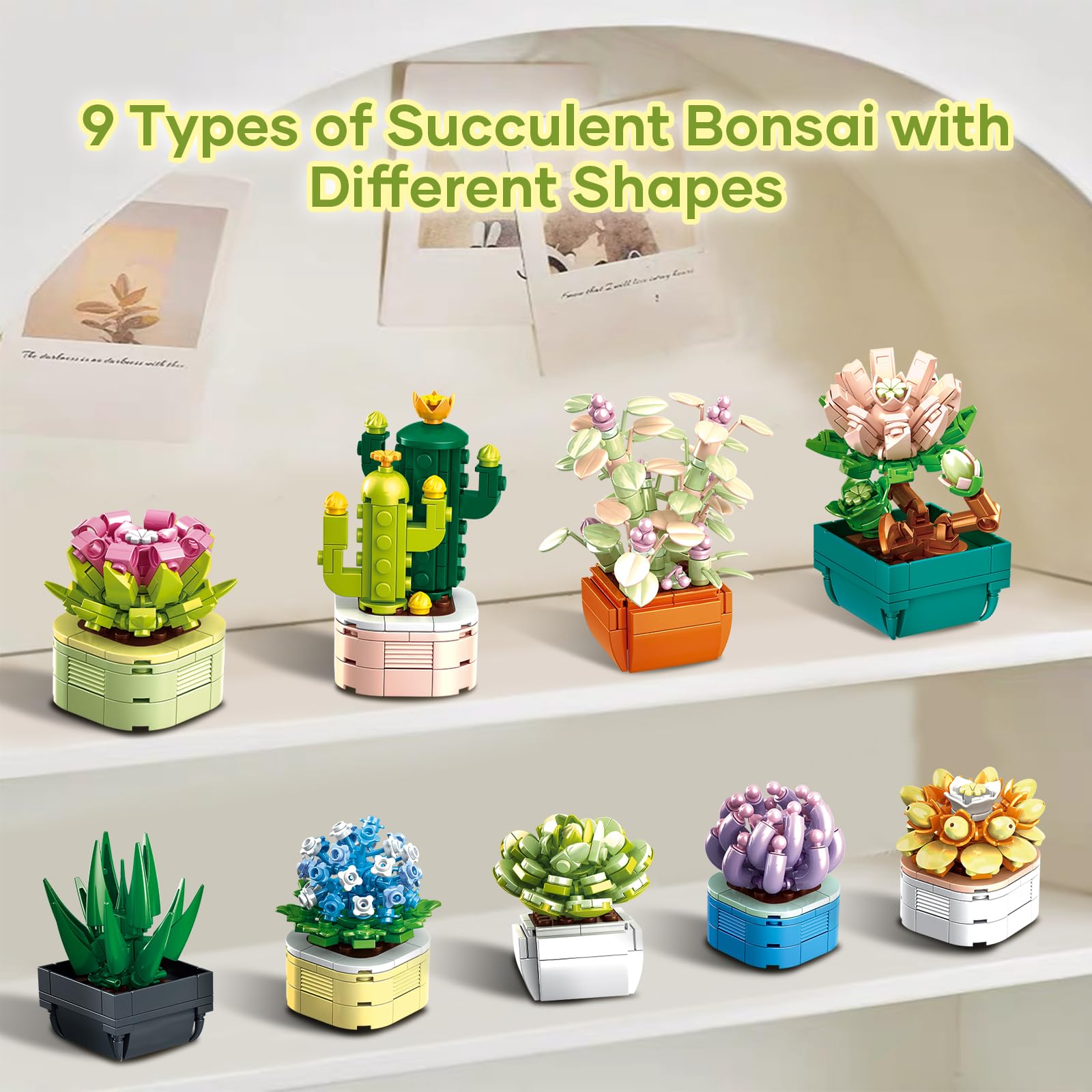 WEMEWEME Colorful decor kit adds life to desks and shelves.