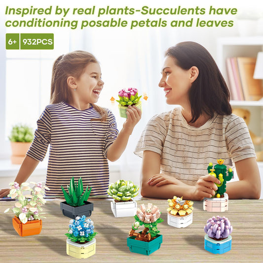WEMEWEME Detailed miniature plants show realistic texture for display.