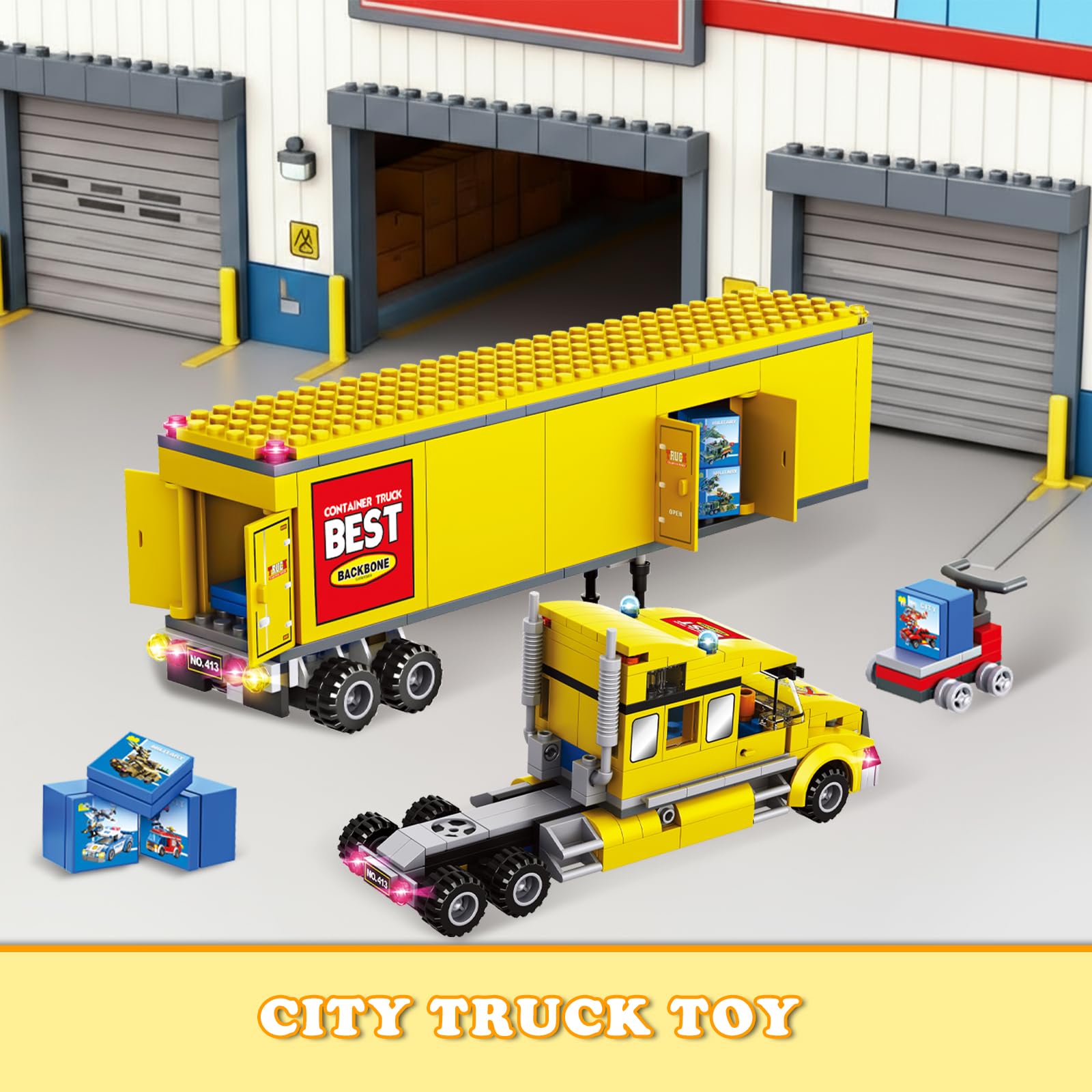 WEMEWEME LEGO-compatible city truck expands play sets