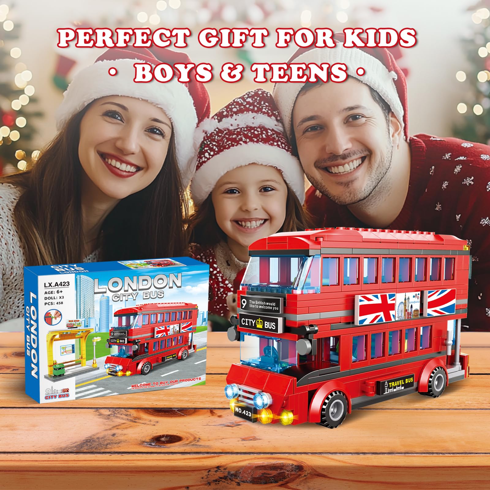 WEMEWEME London City Bus gift-box presentation, ready-to-gift option.