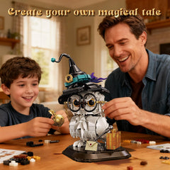 WEMEWEME Owl Building Set magic scepter inspires magical world-building.