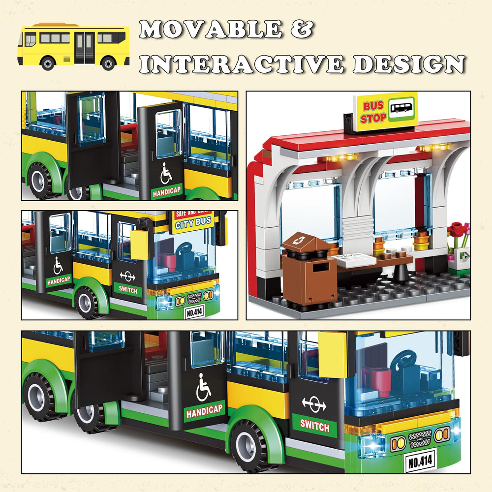 WEMEWEME pushable bus motion supports interactive, push-along play and storytelling