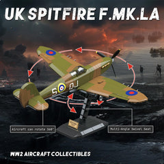 WEMEWEME Spitfire scale dimensions help plan accurate display size on your shelf.