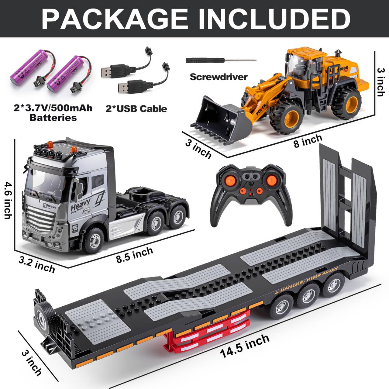 Rechargeable battery pack for WEMOKA RC semi-truck for extended play