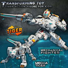 Wenbeier animal-robot-dual-forms: switch between tiger and robot modes easily.
