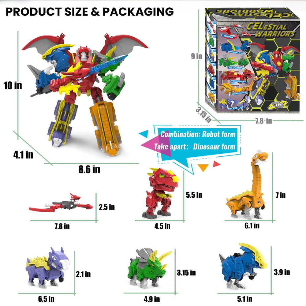 Wenbeier stegosaurus dino converting into robot for pretend battles