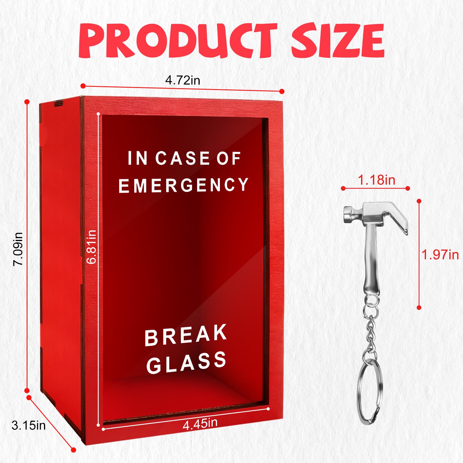 WenmthG Emergency Box display idea: ideal for DIY showcasing handmade items.