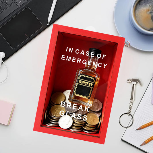 WenmthG Emergency Box front acrylic panel: safe, glass-like desk display.