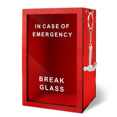 WenmthG Emergency Box with hammer: playful gag gift for friends and coworkers.