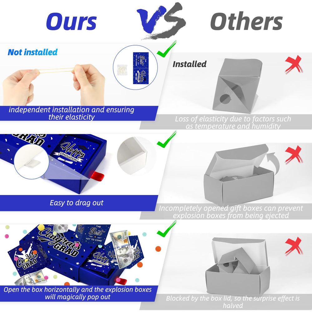 WenmthG reinforced blue ribbon ensures sturdy, reusable presentation.