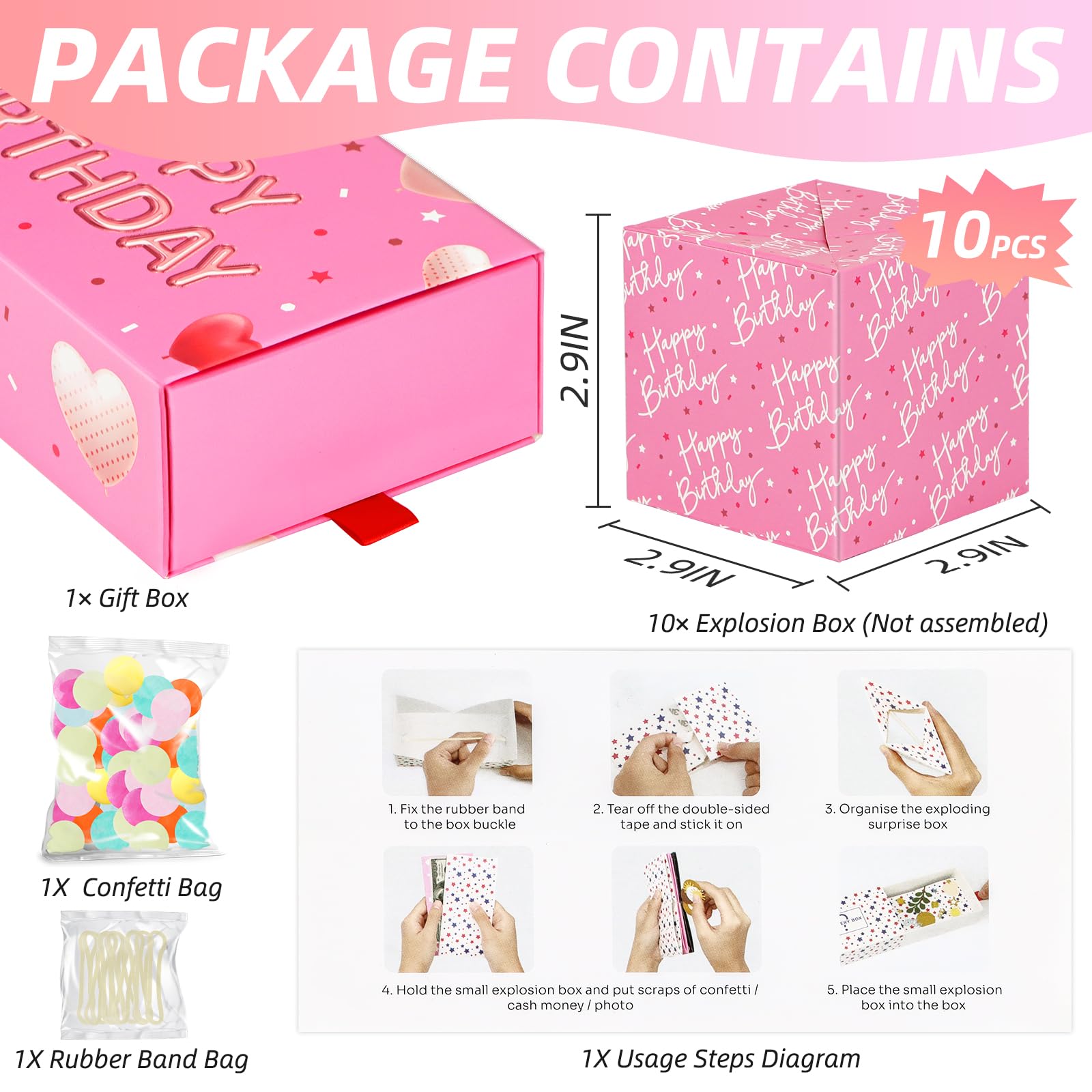 WenmthG pink confetti explosion captures a joyful birthday moment