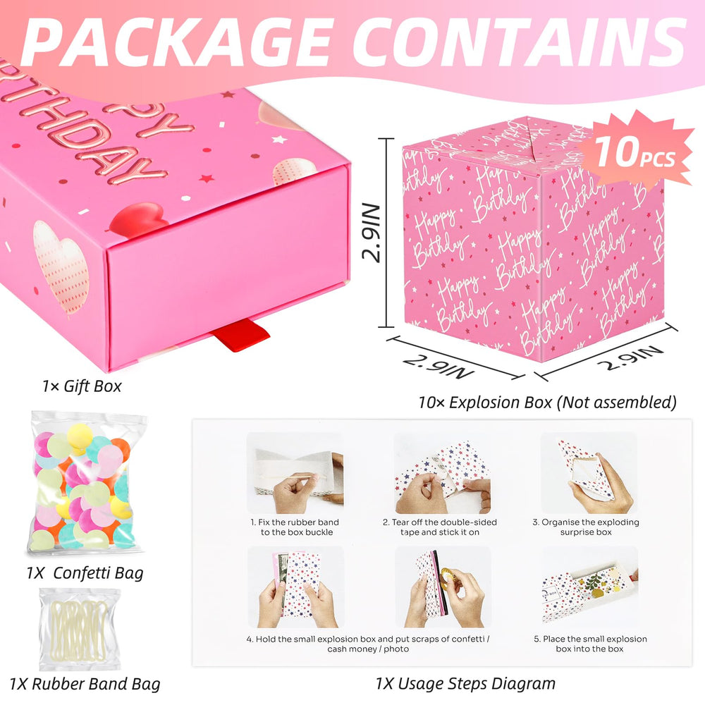 WenmthG pink confetti explosion captures a joyful birthday moment