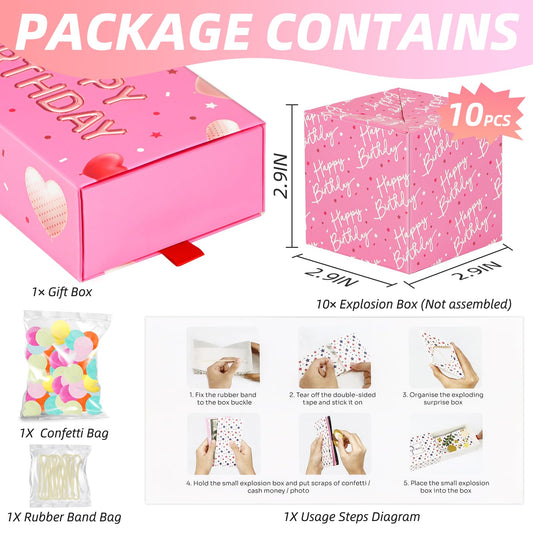 WenmthG pink confetti explosion captures a joyful birthday moment