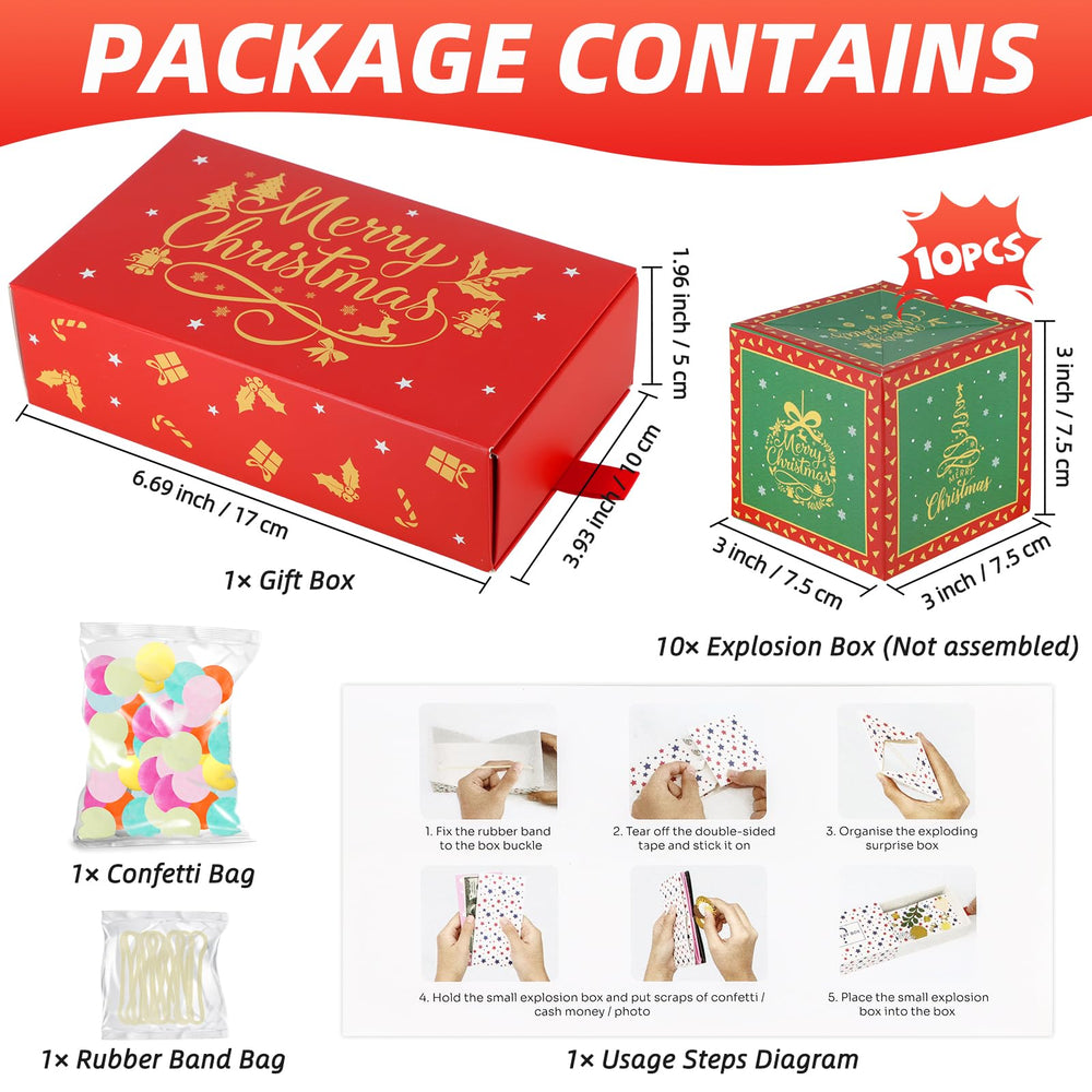 WenmthG thickened cardboard construction ensures durable holiday gifting.