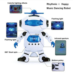 WenToyce robot with flashing lights adds a colorful light show during play