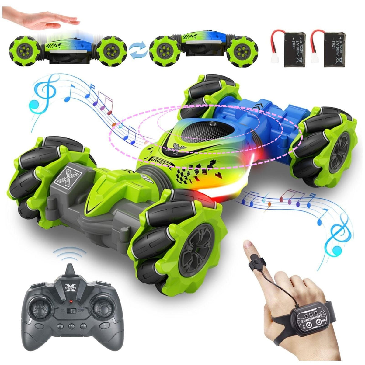 Weocar Gesture RC Car drifts smoothly with 4WD power.