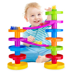 WEofferwhatYOUwant 16-piece STEM playset with ramps and bridges for creative problem solving