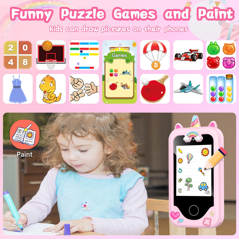 WEOLULI educational content on kids smart phone with alphabet and stories
