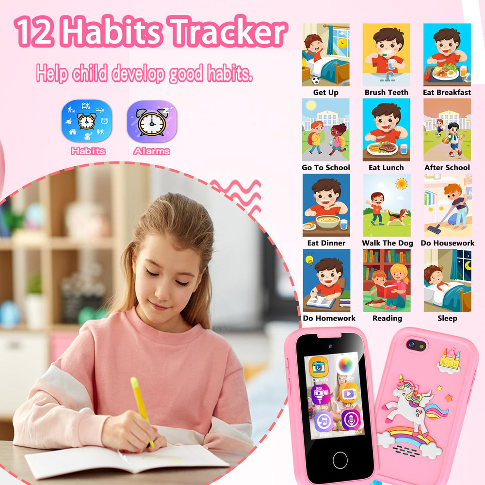 WEOLULI kids smartphone pink MP3 player enables music on the go.