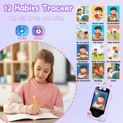WEOLULI kids smart phone purple lanyard and case for portability