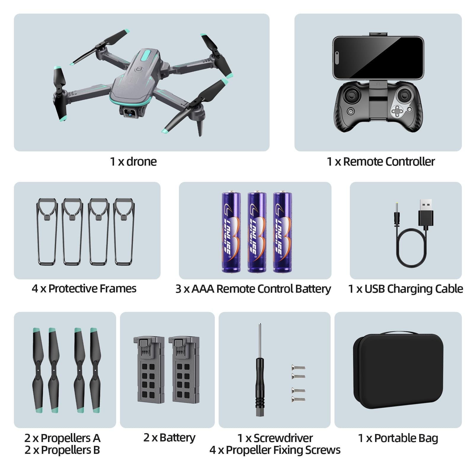 WEPETCO beginner-friendly drone out of the box for quick setup.
