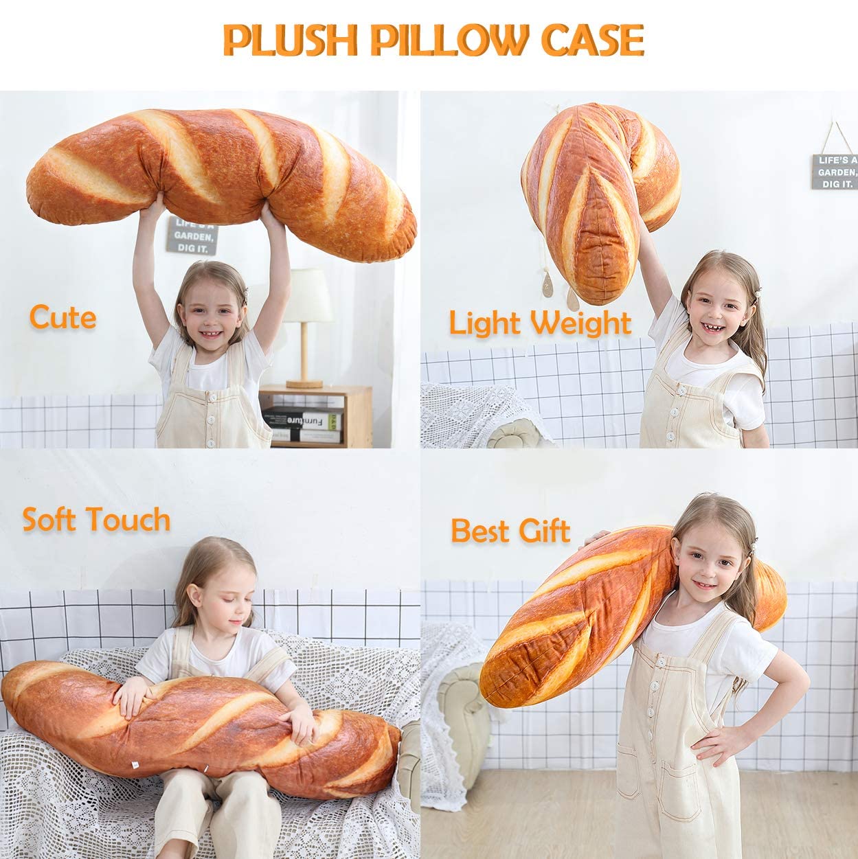 Wepop bread plush decor suited for living room or office.