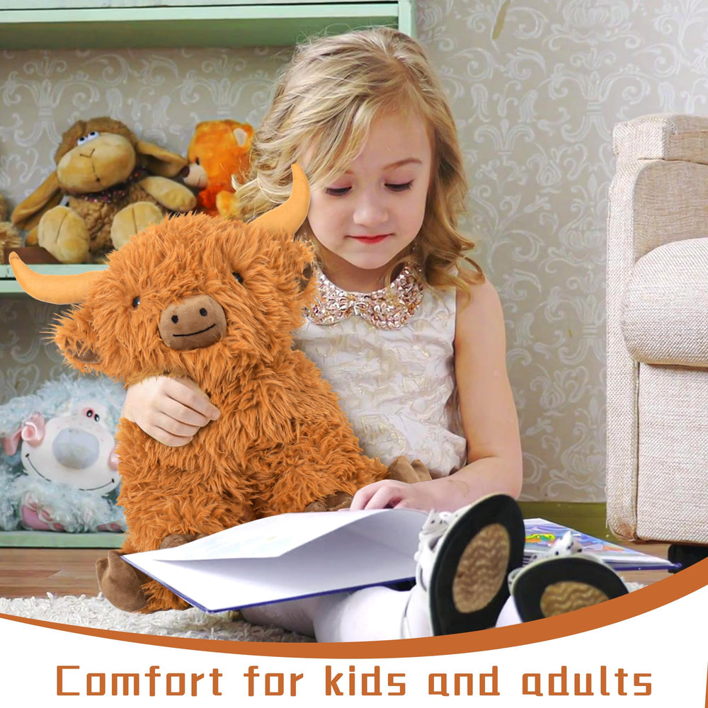 Wepop Highland Cow plush fur texture for irresistible softness