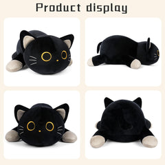Wepop weighted cat plush supports cozy playtime and relaxation.