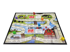Life on the Farm game board close-up highlights strategic choices.