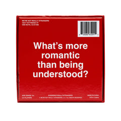 WE'RE NOT REALLY STRANGERS Couples Edition Level 1 perception card prompts honest perspectives