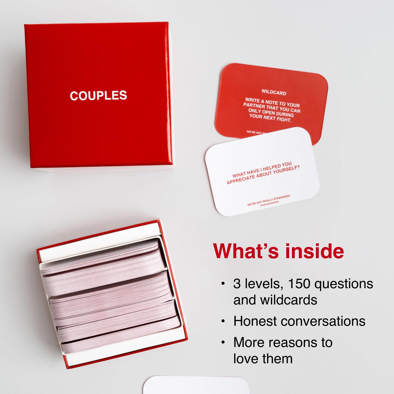 WE'RE NOT REALLY STRANGERS Couples Edition Level 3 reflection prompts self-discovery together