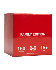 WE'RE NOT REALLY STRANGERS Family Edition cards on table spark meaningful conversation