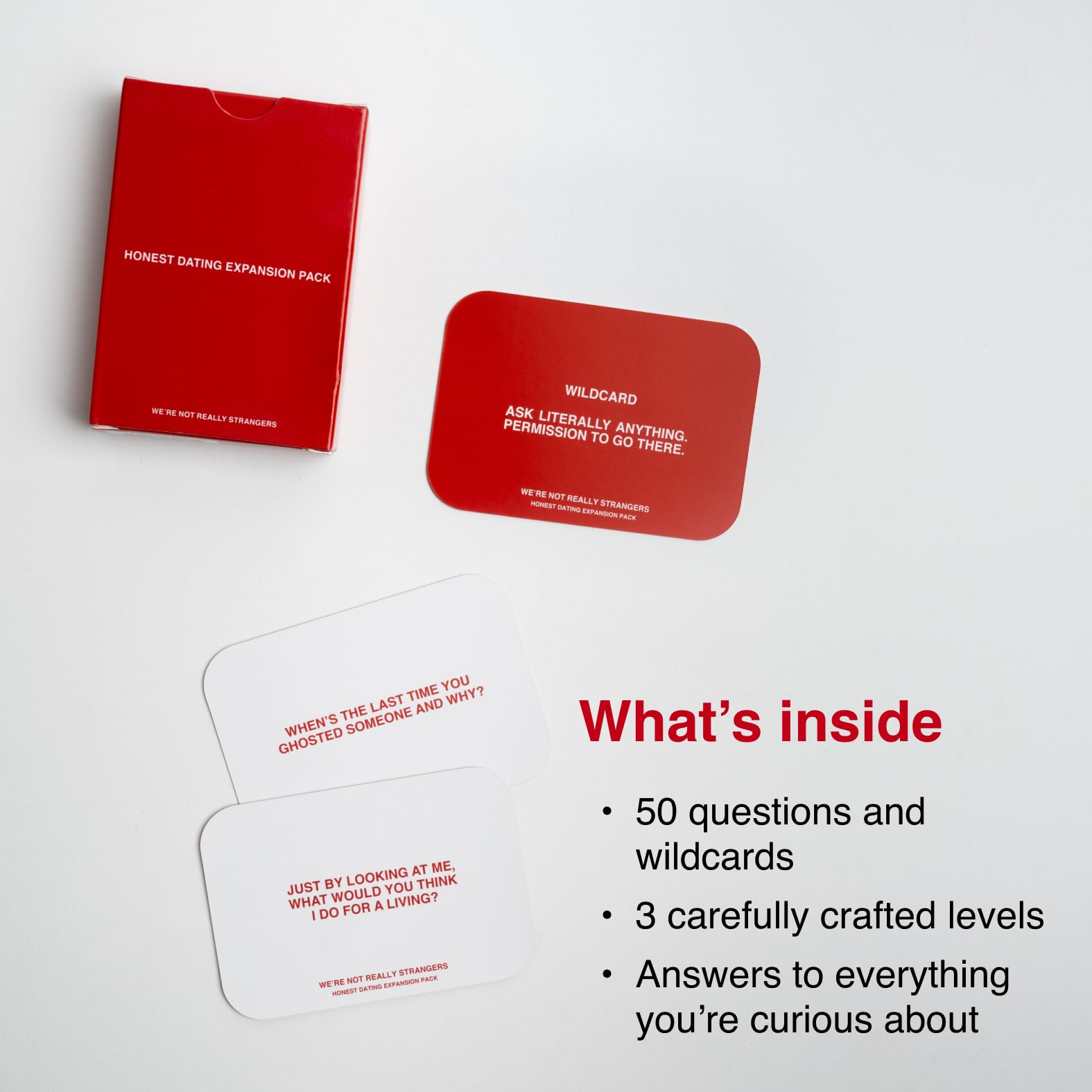 WE'RE NOT REALLY STRANGERS Wildcards add playful challenges for memorable dating nights.