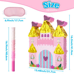WERNNSAI Princess Castle Piñata top hole for easy filling