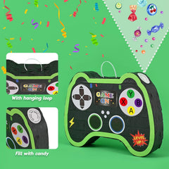 Thick corrugated paper and vivid stickers provide durable, colorful party decor.