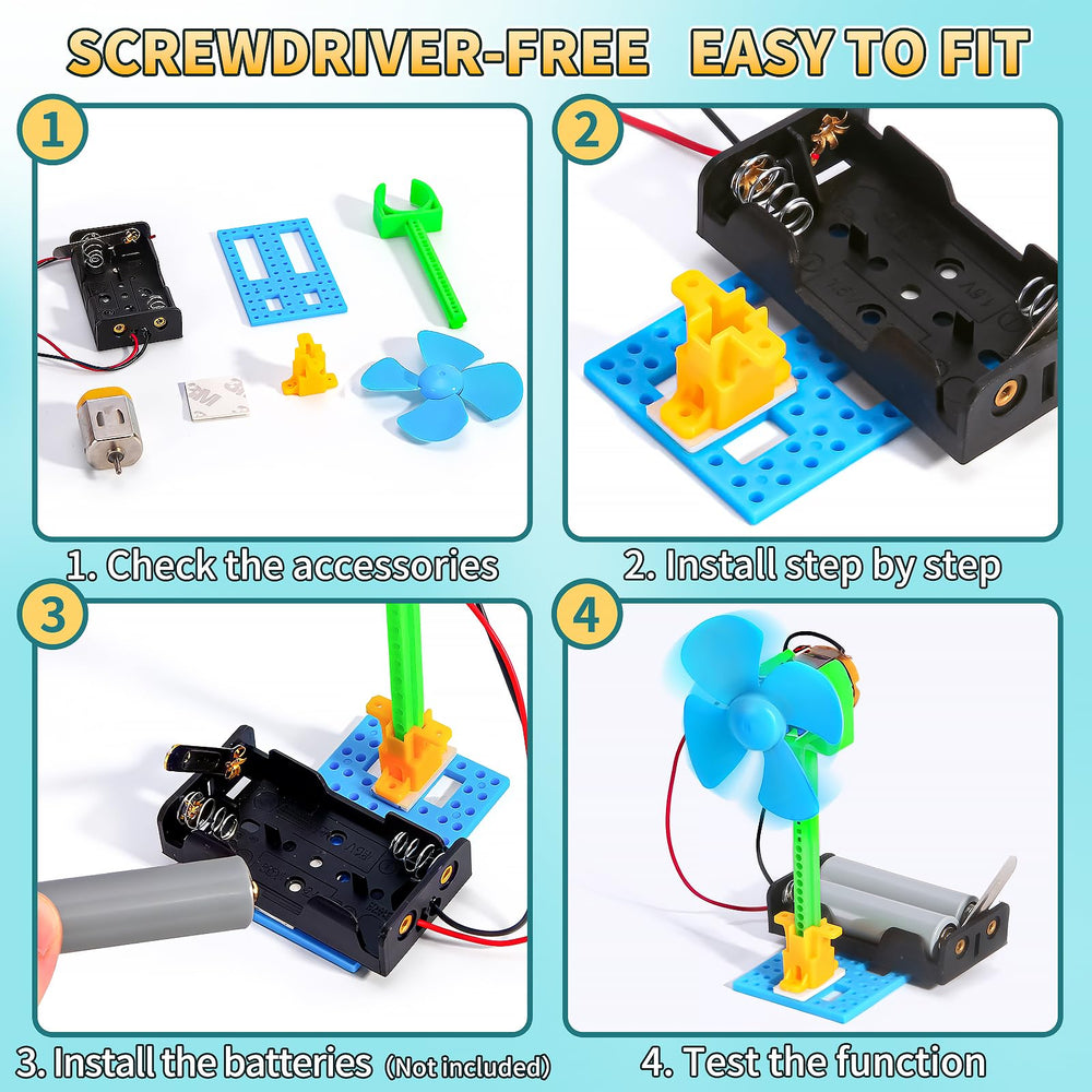 WESAYEE kid-safe-materials provide non-toxic, classroom-friendly electronics exploration.