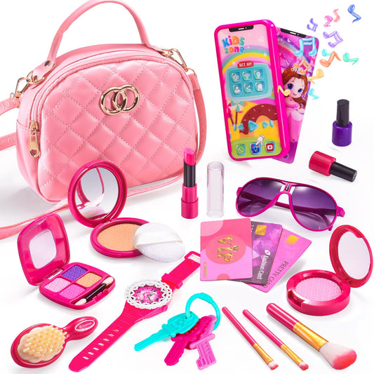 WESAYEE Toddler Purse pink princess for imaginative dress-up play