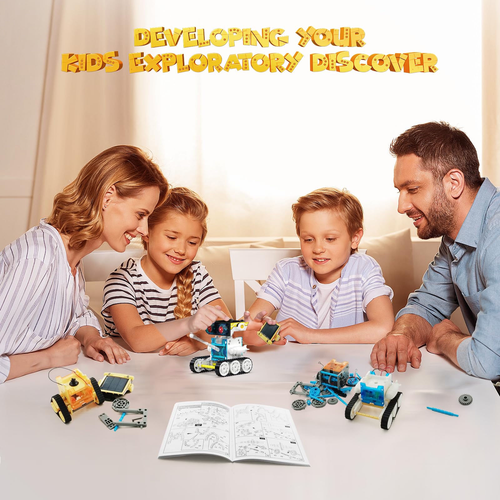 Wesfuner 243-piece accessory set for versatile robot builds
