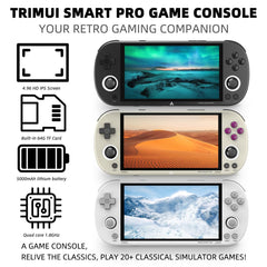 WESICH Trimui Smart Pro battery shows long-lasting 5000mAh endurance for portable play.